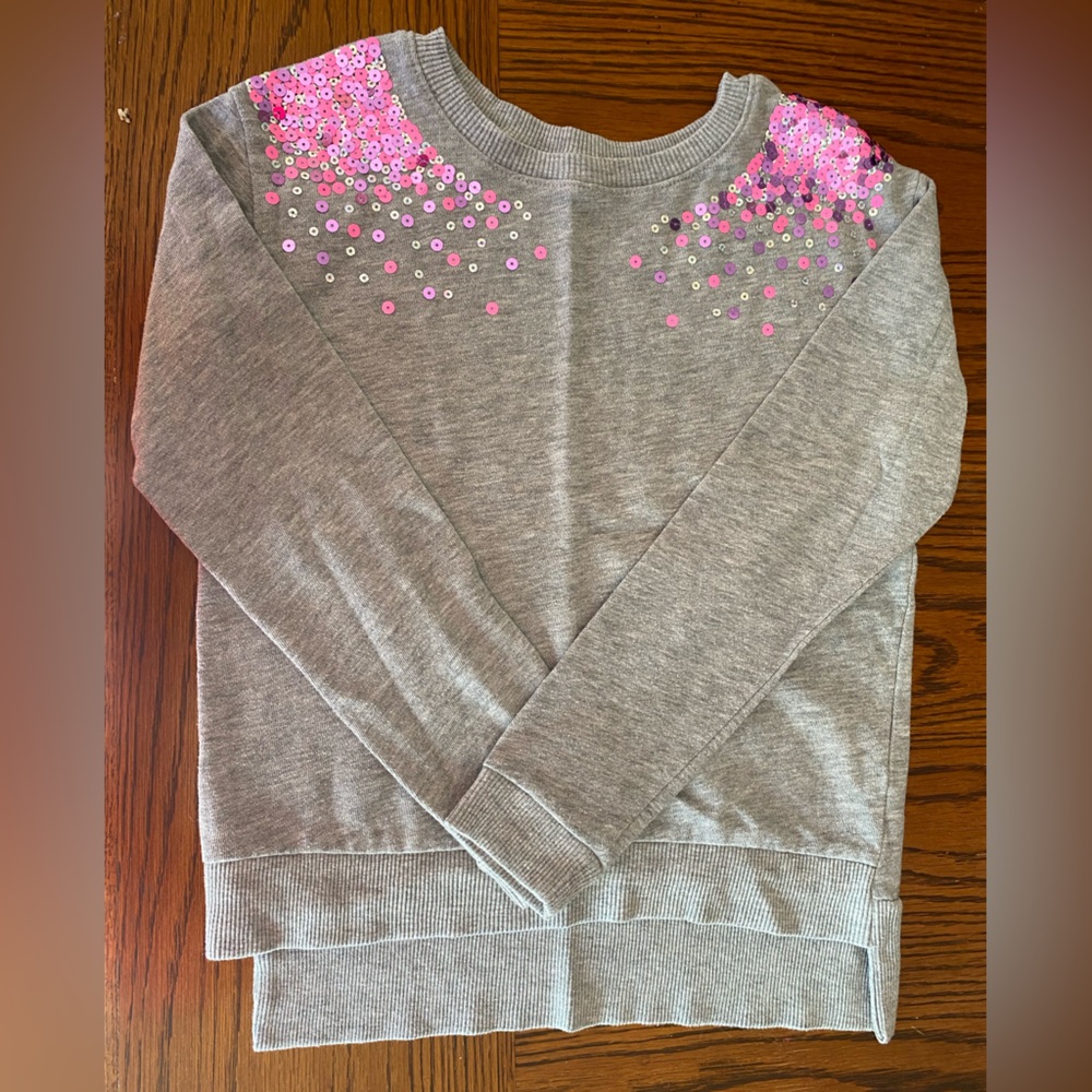 Justice Heather Gray Knit Top